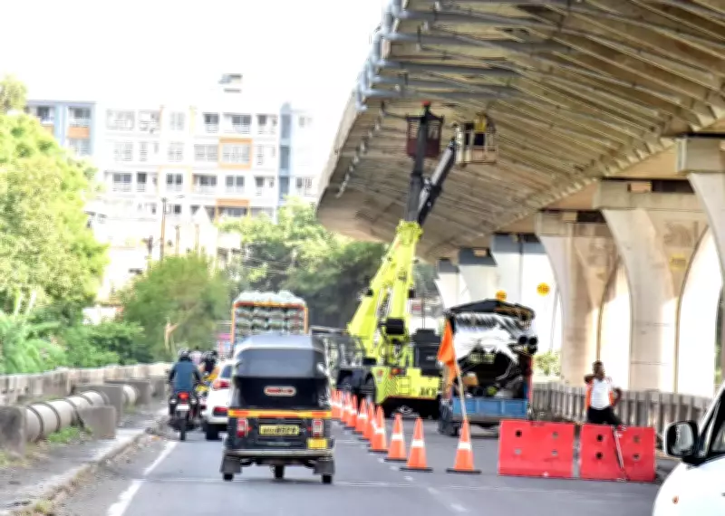 NHAI Begins Repair of Leaking Mumbai-Agra Highway Flyover Ahead of Monsoon