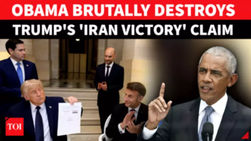 Obama Blasts Trump's Iran War: 'Costly Mistake, Spent Billions for What?'