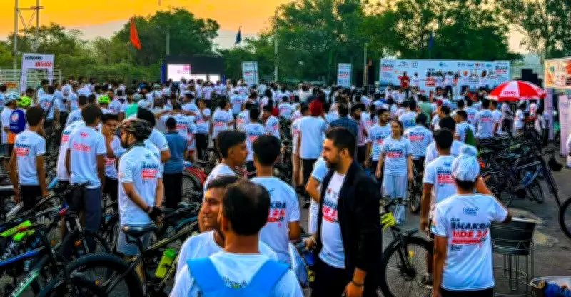 Over 1,000 Cyclists Participate in Bhakra Ride on World Bicycle Day