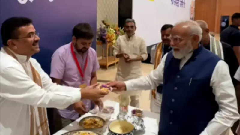 PM Modi Enjoys Jhal Muri at NDA Meeting, Shares Instagram Reel