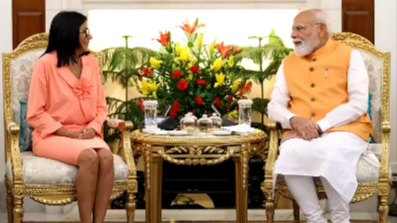 PM Modi Holds Talks with Venezuela's Acting President Delcy Rodriguez