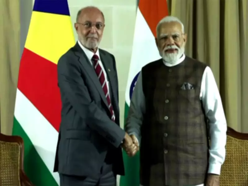 PM Modi Meets Seychelles Opposition Leader Bernard Georges in Victoria