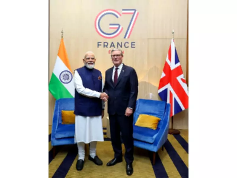 PM Modi Meets UK's Starmer at G7, Highlights Trade Deal's Economic Opportunities