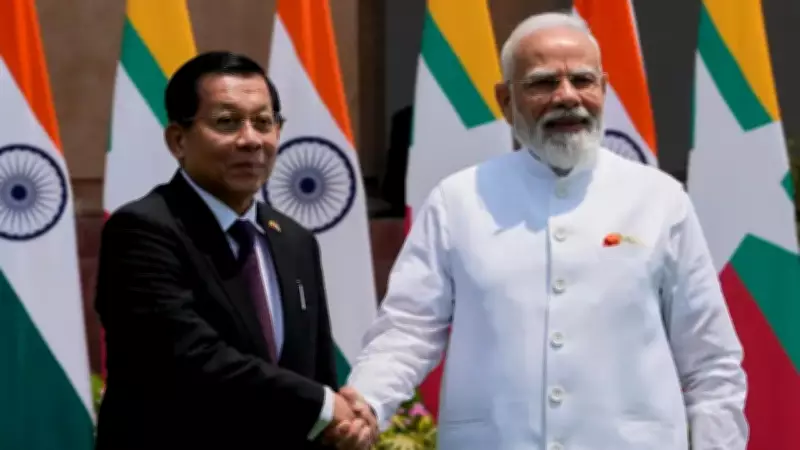 PM Modi Raises Myanmar Border Security Concerns in Talks with President Min Aung Hlaing