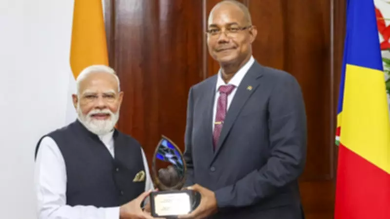PM Modi Receives ‘Guardian of the Blue Horizon’ Award from Seychelles