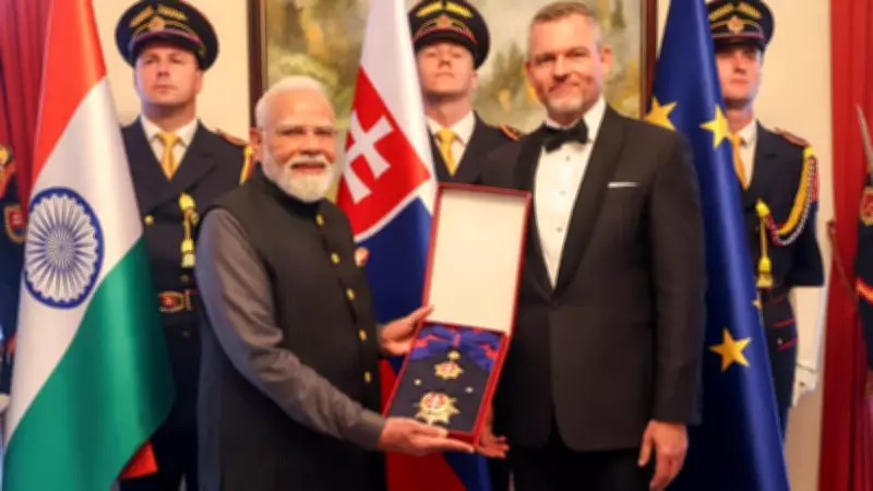 PM Modi Receives Slovakia's Highest Honour, His 33rd International Recognition
