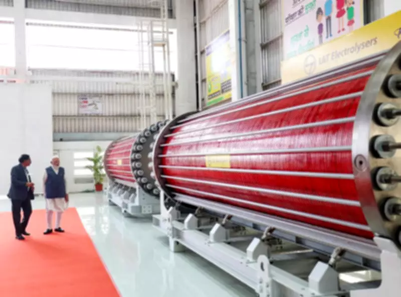 PM Modi Visits L&T Defence Complex in Hazira, Reviews Zorawar Tank