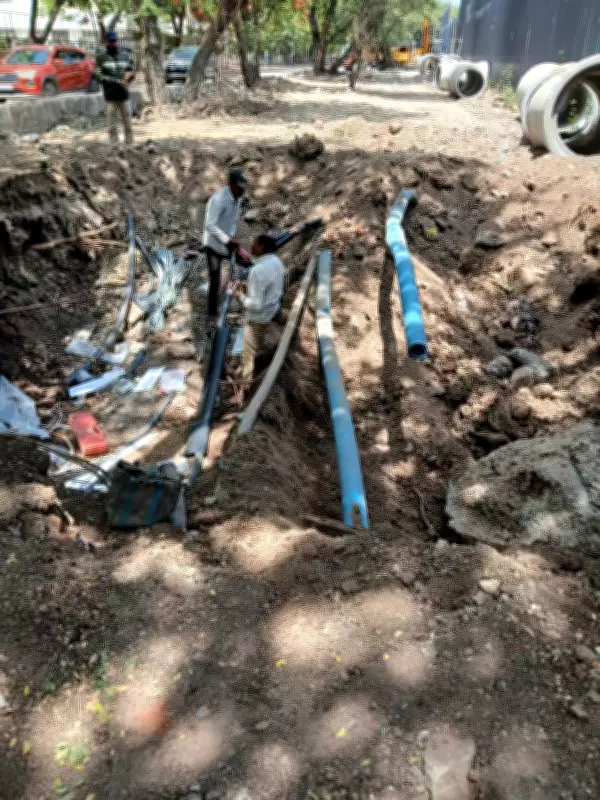 PMC Drainage Work Causes 24-Hour Power Cut in Pune Society