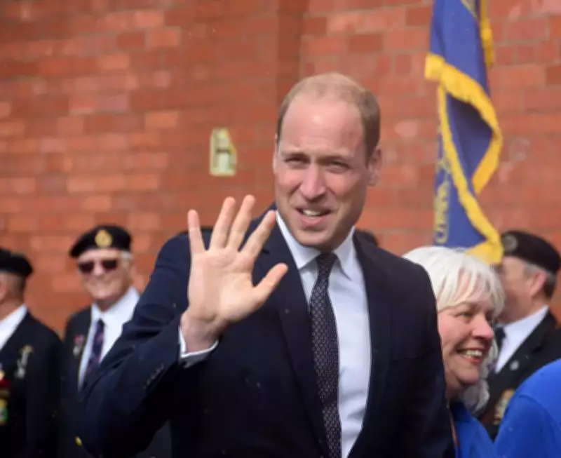 Prince William Kneels to Accept Toddler's Drawing, Promises to Display It on Royal Fridge