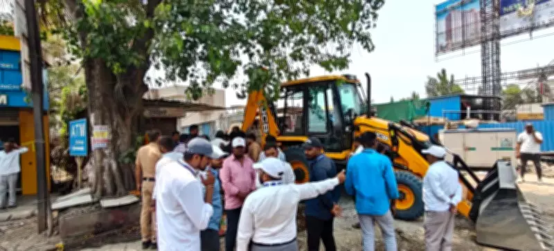 Pune-Alandi Road Anti-Encroachment Drive Targets Traffic Congestion