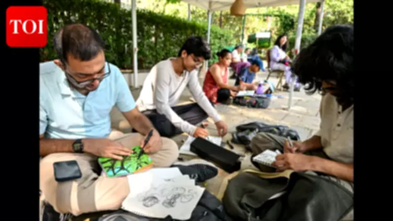 Pune Urban Sketchers Find Peace in Sunday Morning Sketching Sessions