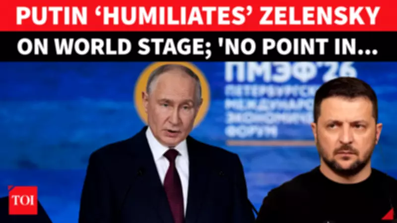 Putin Slams Zelensky's Call for Talks, Says No Point in Meeting