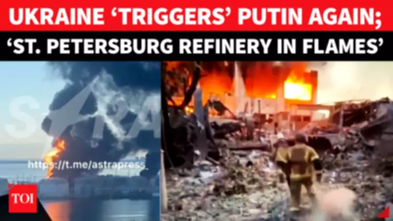 Putin Vows Revenge After Ukraine Drone Strike Hits St. Petersburg Oil Refinery