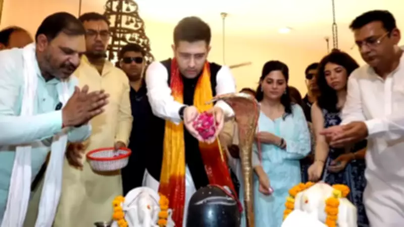 Raghav Chadha Performs Pooja for Modi's Historic Tenure Milestone