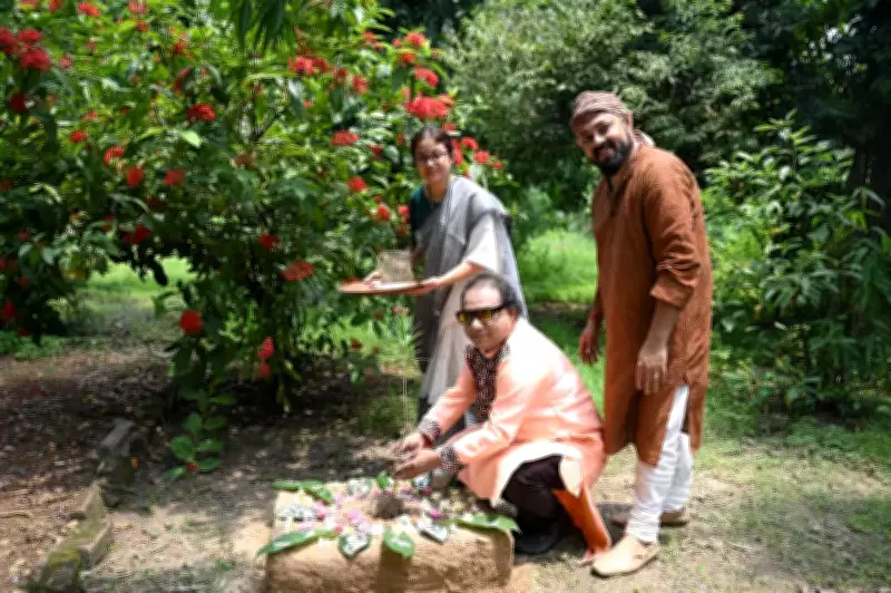 Raktakarabi Sapling Planted in Santiniketan on World Environment Day