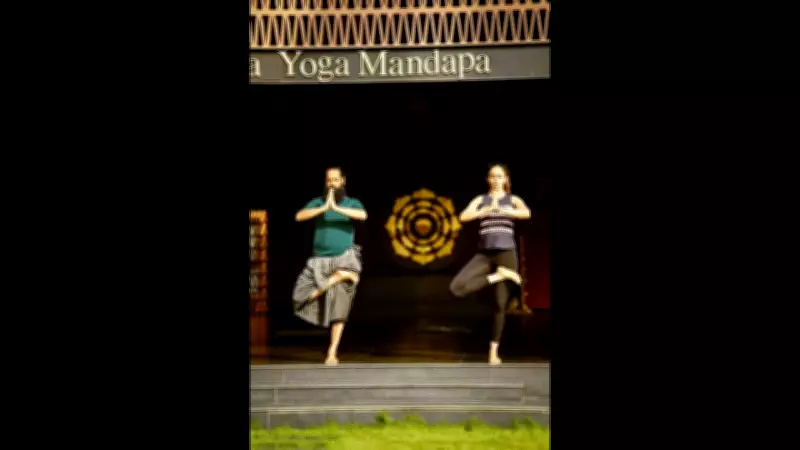 Rakul Preet Singh Does Advanced Yoga with Himalayan Siddhaa Akshar on International Yoga Day