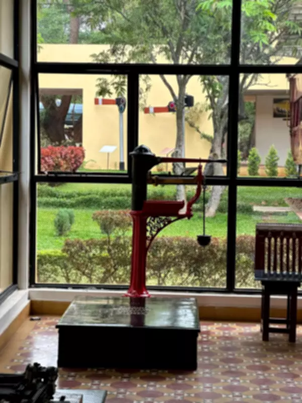 Rare 19th Century Railway Weighing Scale Restored at Mysuru Rail Museum