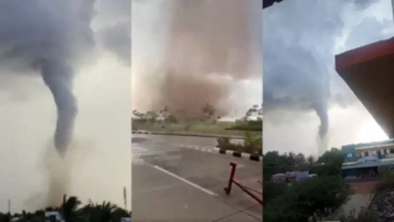 Rare Tornado-Like Storm Hits Tamil Nadu's Thoothukudi, Causes Damage