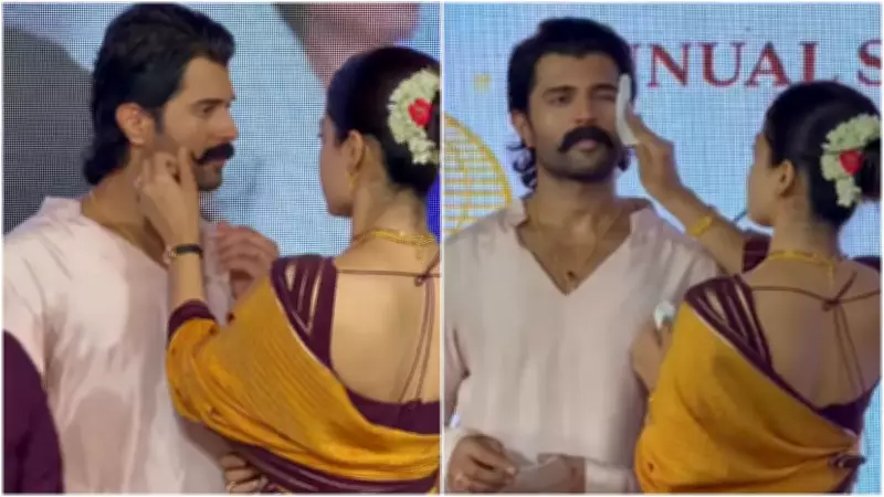 Rashmika Mandanna Fixes Vijay Deverakonda's Moustache, Wipes His Sweat; Fans Call Them Best Couple