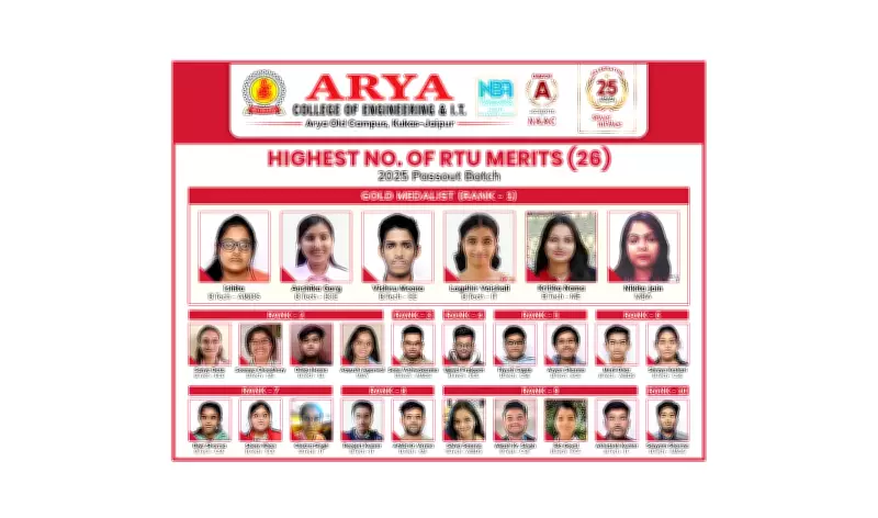 RTU Merit Rankings 2025: Arya College of Engineering & IT Excels