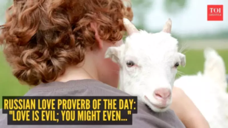 Russian Proverb: Love Is Blind, You Might Even Fall for a Goat