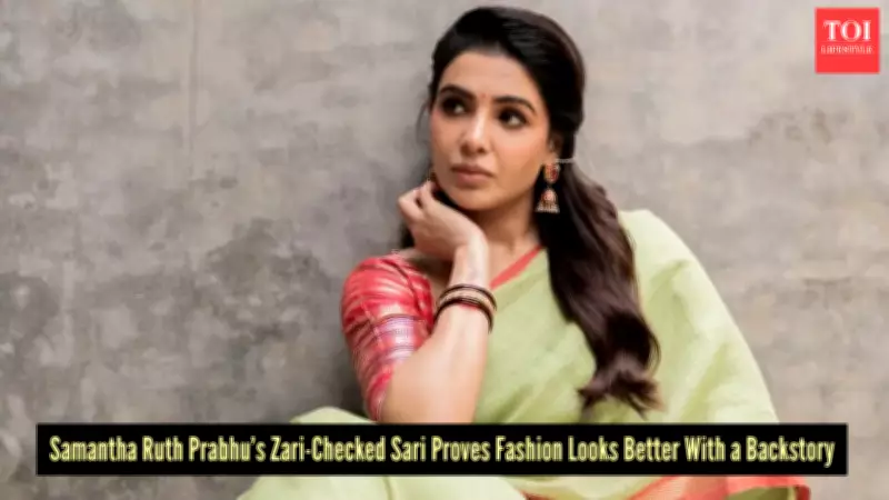 Samantha Ruth Prabhu's Pastel Green Silk Saree Showcases South Indian Art