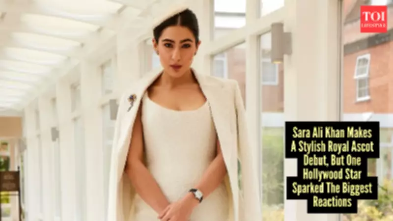 Sara Ali Khan Stuns in White at Royal Ascot with Henry Cavill