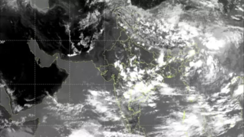 Satellite Images Show Unusually Clear Skies Despite Monsoon Onset in India