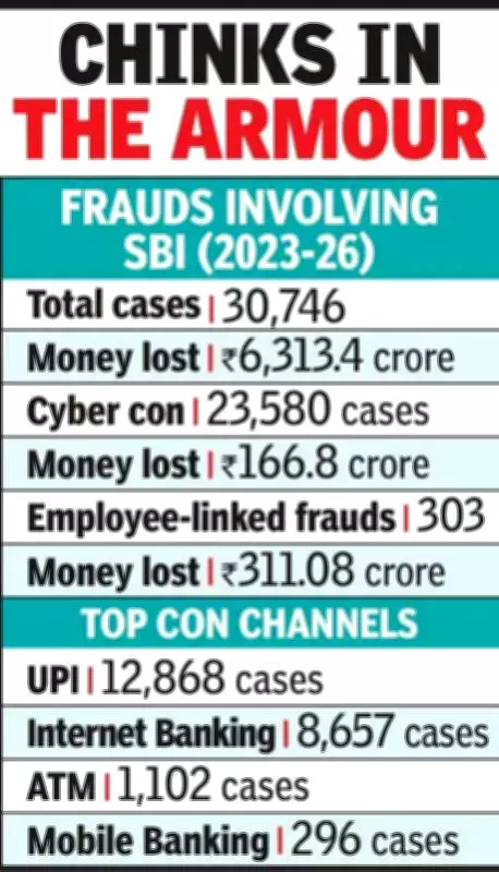 SBI frauds: 30,700 cases, Rs 6,313 crore siphoned in 3 years