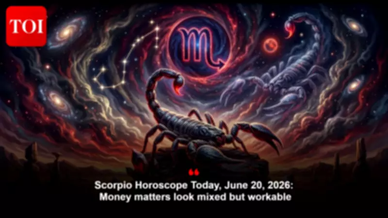 Scorpio Horoscope Today: June 20, 2026 - A Day of Progress and Connection