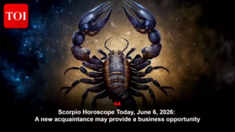 Scorpio Horoscope Today: June 6, 2026 - Work Hard, Stay Calm