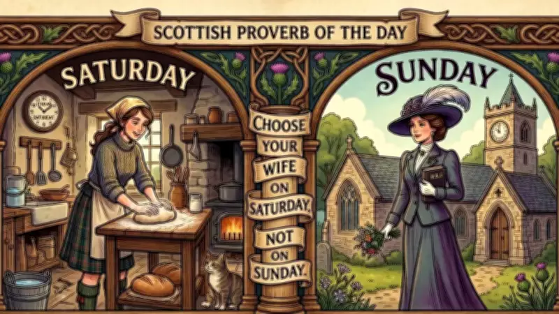 Scottish Proverb: Choose Your Partner on Saturday, Not Sunday