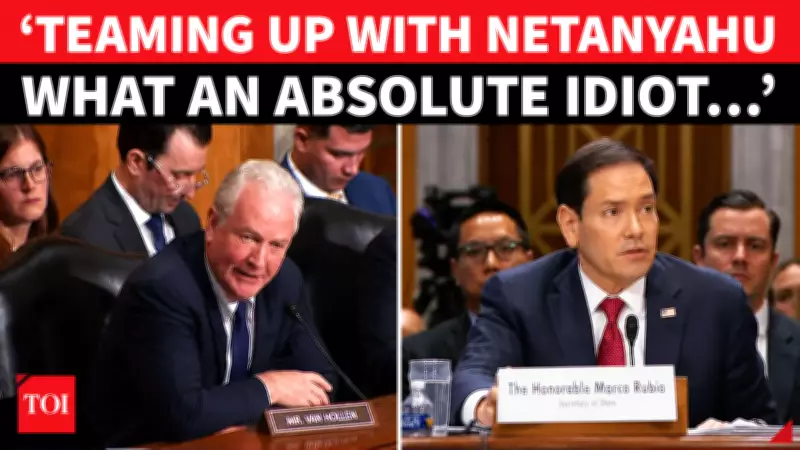 Senator Van Hollen Blasts Trump's 'Dumpster Fire' Mideast Policy, Rubio Struggles to Respond
