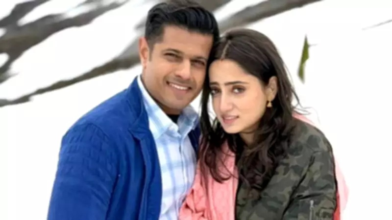 Shambhavi Singh Braves Snow in Chiffon Saree for Mr. and Mrs. Parshuram Shoot