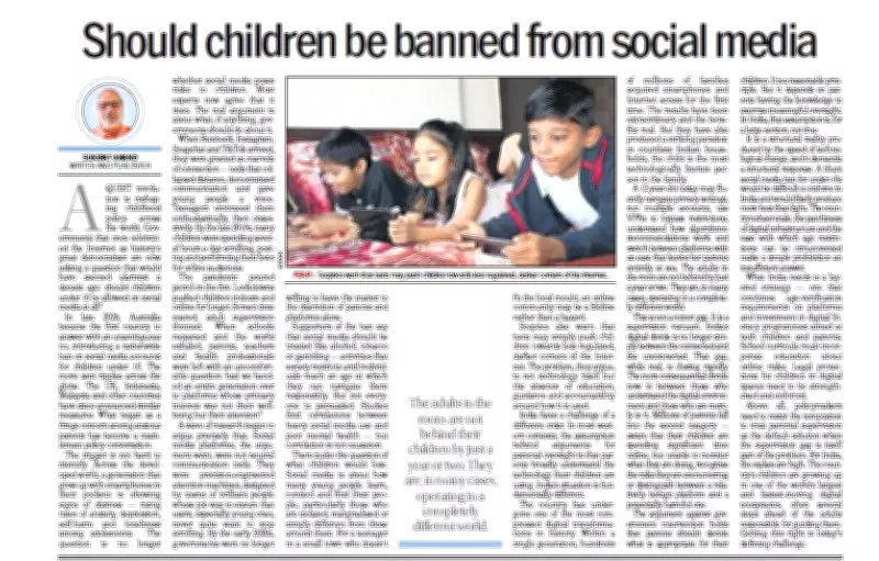 Should Children Be Banned from Social Media? A Critical Debate