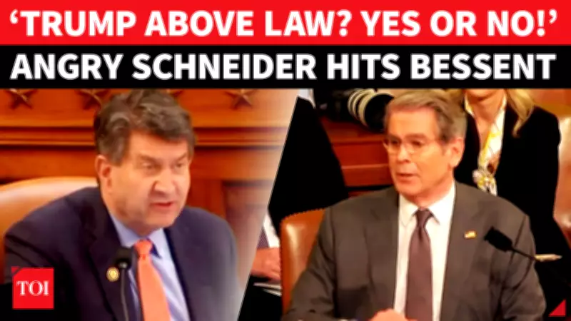 Shouting Match Erupts Between Rep. Schneider and Treasury Secretary Bessent in Hearing