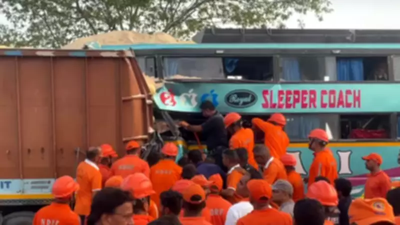 Six Dead, Several Injured as Bus Collides with Truck in Vadodara
