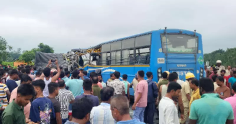 Six Killed, 26 Injured in Bus-Lorry Collision on NH-27 in Jalpaiguri