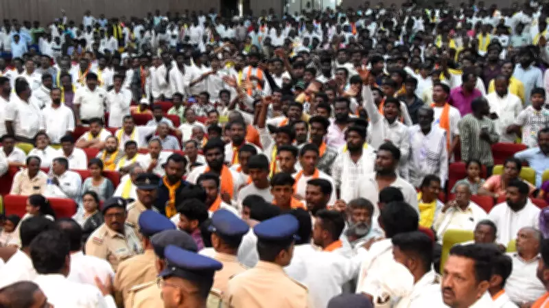Slipper hurled at Congress MLA Pradeep Eshwar in Chikkaballapur over Kumaraswamy remarks
