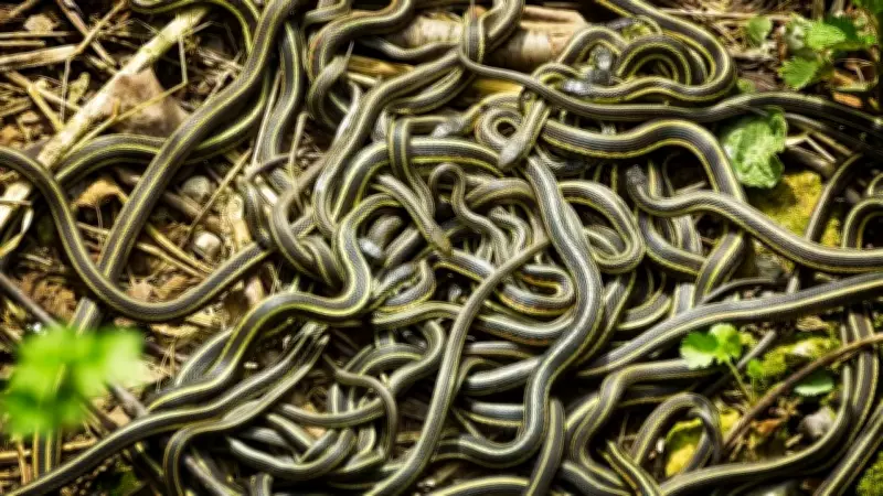 Spring Spectacle: Thousands of Snakes Emerge at Narcisse Dens in Manitoba