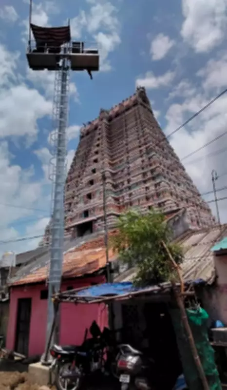 Sri Ranganathaswamy Temple Lighting Project Nears Completion in Trichy