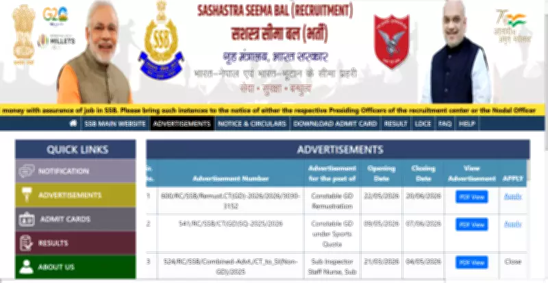 SSB Constable GD Sports Quota Recruitment 2026: Apply Today, June 7