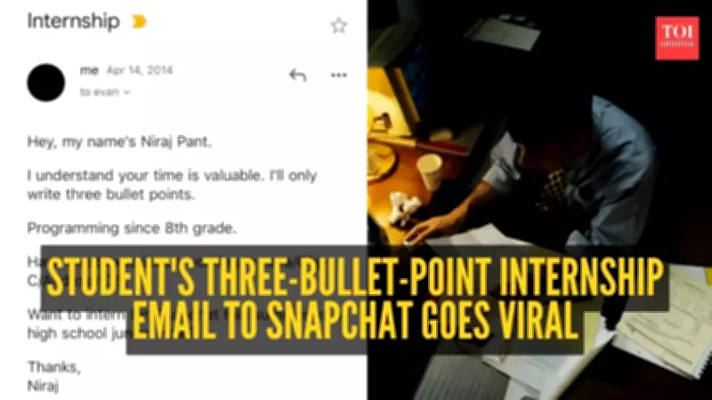 Student's Bold 3-Bullet Email to Snapchat CEO Goes Viral