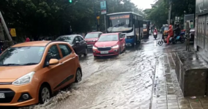 Sudden Downpour Floods Bengaluru Roads, Cripples Traffic Across Key Stretches