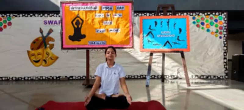 Swaraj Public School, Damla, Celebrates International Yoga Day with Enthusiasm