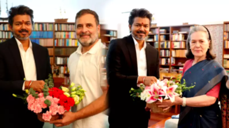 Tamil Nadu CM Vijay Meets Congress Leadership in Delhi Amid New Political Buzz