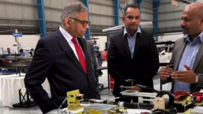 Tata Sons Chairman Reviews TASL’s Defence MRO Facility in Bengaluru
