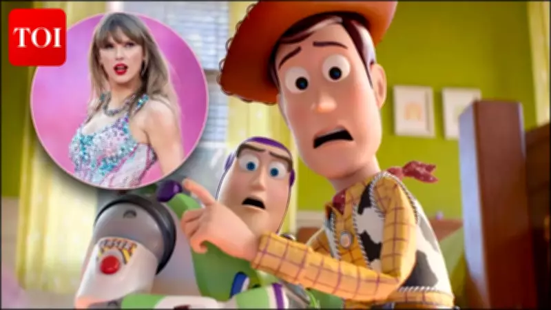 Taylor Swift Gets Toy Story VHS Signed by Tom Hanks and Tim Allen at Premiere