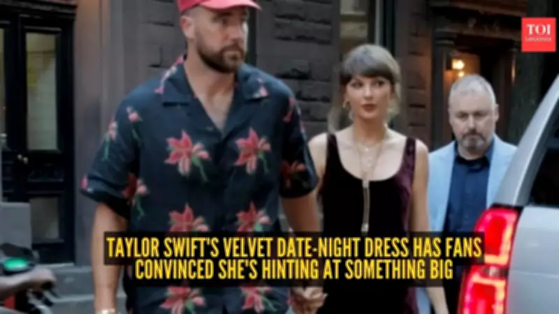 Taylor Swift's Low-Key Broadway Date Night in Velvet Dress