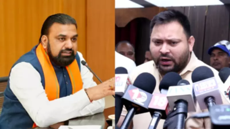 Tejashwi Yadav calls Bihar CM Samrat Choudhary 'Angutha Chhap'